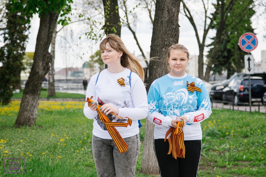Студенты Российского государственного университета правосудия принимают участие в акции «Георгиевская ленточка»